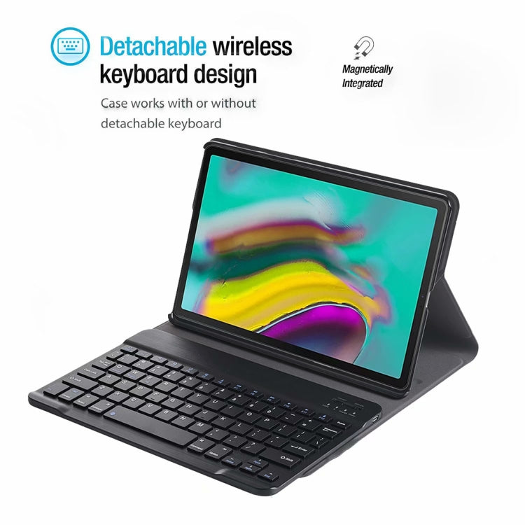 DY-M10P For Lenovo Smart Tab M10 HPD Plus TB-X606F 10.3 inch 2 in 1 Removable Magnetic ABS Bluetooth Keyboard + Protective Leather Tablet Case with Stand & Sleep / Wake-up & Pen Holder(Gold) - Lenovo Keyboard by PMC Jewellery | Online Shopping South Africa | PMC Jewellery