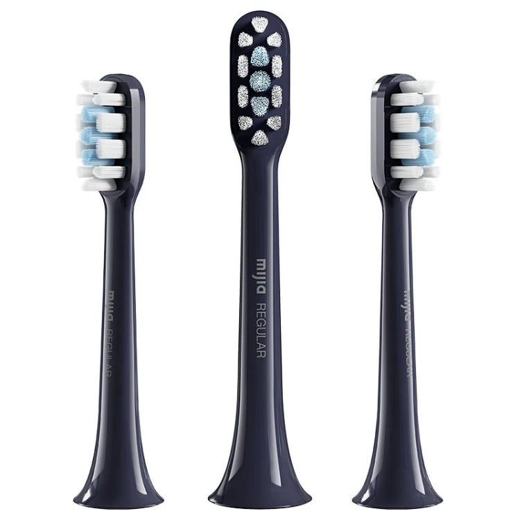 Original Xiaomi Mijia 3pcs Brush Head Standard Type for Sonic Electric Toothbrush T301 / T302(Black) - Replacement Brush Heads by Xiaomi | Online Shopping South Africa | PMC Jewellery | Buy Now Pay Later Mobicred