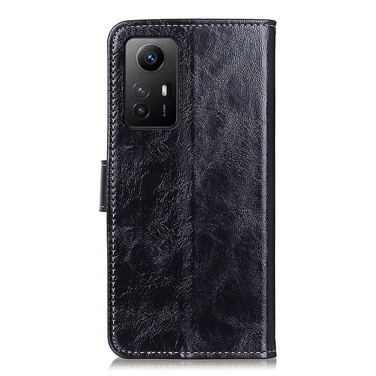 For Xiaomi Redmi Note 12S 4G Retro Crazy Horse Texture Horizontal Flip Leather Phone Case(Black) - Xiaomi Cases by PMC Jewellery | Online Shopping South Africa | PMC Jewellery