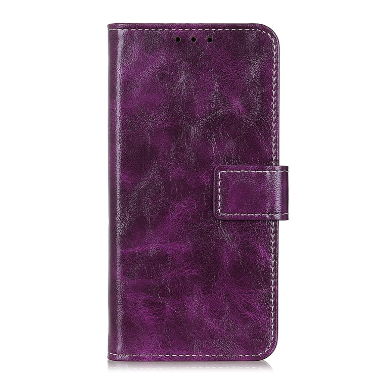 For Xiaomi Redmi 12 4G Retro Crazy Horse Texture Horizontal Flip Leather Phone Case(Purple) - Xiaomi Cases by PMC Jewellery | Online Shopping South Africa | PMC Jewellery