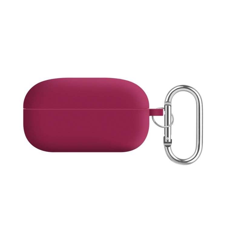 For Samsung Galaxy Buds Live / Buds2 Pro PC Lining Silicone Bluetooth Earphone Protective Case(Rose Red) - Samsung Earphone Case by PMC Jewellery | Online Shopping South Africa | PMC Jewellery