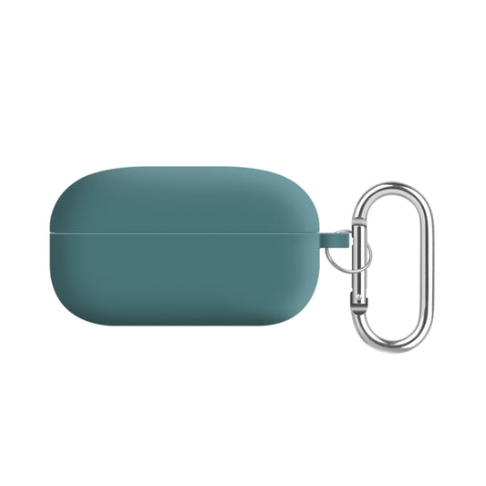 For Samsung Galaxy Buds Live / Buds2 Pro PC Lining Silicone Bluetooth Earphone Protective Case(Pine Needle Green) - Samsung Earphone Case by PMC Jewellery | Online Shopping South Africa | PMC Jewellery