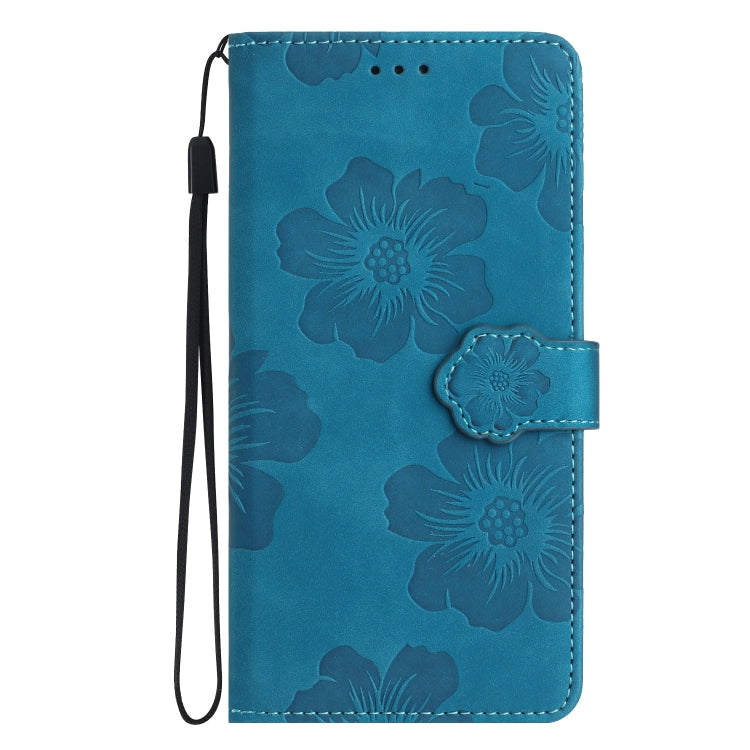 For Xiaomi 11T / 11T Pro Flower Embossing Pattern Leather Phone Case(Blue) - Xiaomi Cases by PMC Jewellery | Online Shopping South Africa | PMC Jewellery