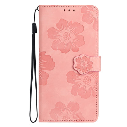 For Xiaomi 12T  / 12T Pro Flower Embossing Pattern Leather Phone Case(Pink) - Xiaomi Cases by PMC Jewellery | Online Shopping South Africa | PMC Jewellery