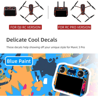 For DJI Mavic 3 Pro / RC Sunnylife Drone Body Remote Control Decorative Stickers Set(Colorful Sea Blue) - Stickers by Sunnylife | Online Shopping South Africa | PMC Jewellery
