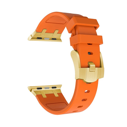 AP Silicone Watch Band For Apple Watch Ultra 49mm(Gold Orange) - Watch Bands by PMC Jewellery | Online Shopping South Africa | PMC Jewellery