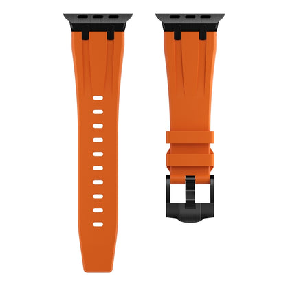 AP Silicone Watch Band For Apple Watch 8 45mm(Black Orange) - Watch Bands by PMC Jewellery | Online Shopping South Africa | PMC Jewellery