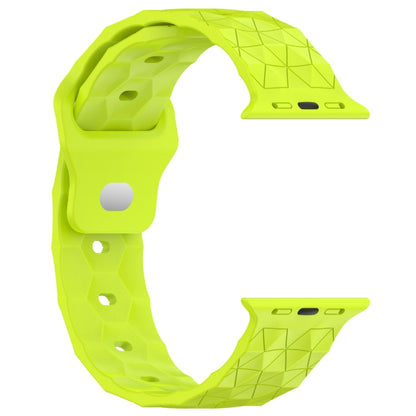 Football Texture Silicone Watch Band For Apple Watch Ultra 49mm(Limes Green) - Watch Bands by PMC Jewellery | Online Shopping South Africa | PMC Jewellery