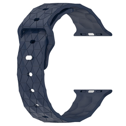 Football Texture Silicone Watch Band For Apple Watch 7 41mm(Midnight Blue) - Watch Bands by PMC Jewellery | Online Shopping South Africa | PMC Jewellery