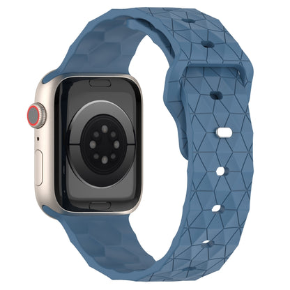 Football Texture Silicone Watch Band For Apple Watch SE 2022 40mm(Blue) - Watch Bands by PMC Jewellery | Online Shopping South Africa | PMC Jewellery