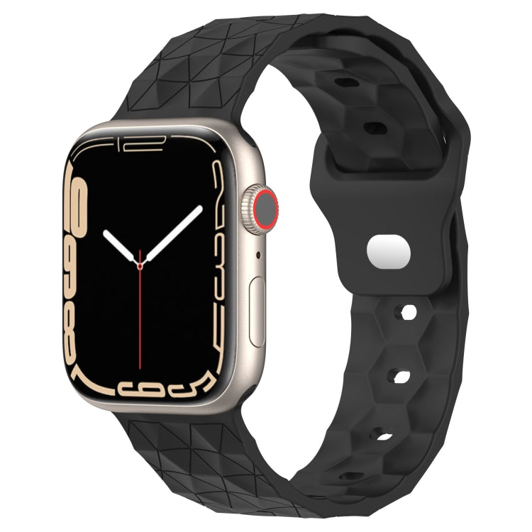 Football Texture Silicone Watch Band For Apple Watch SE 2022 40mm(Dark Grey) - Watch Bands by PMC Jewellery | Online Shopping South Africa | PMC Jewellery