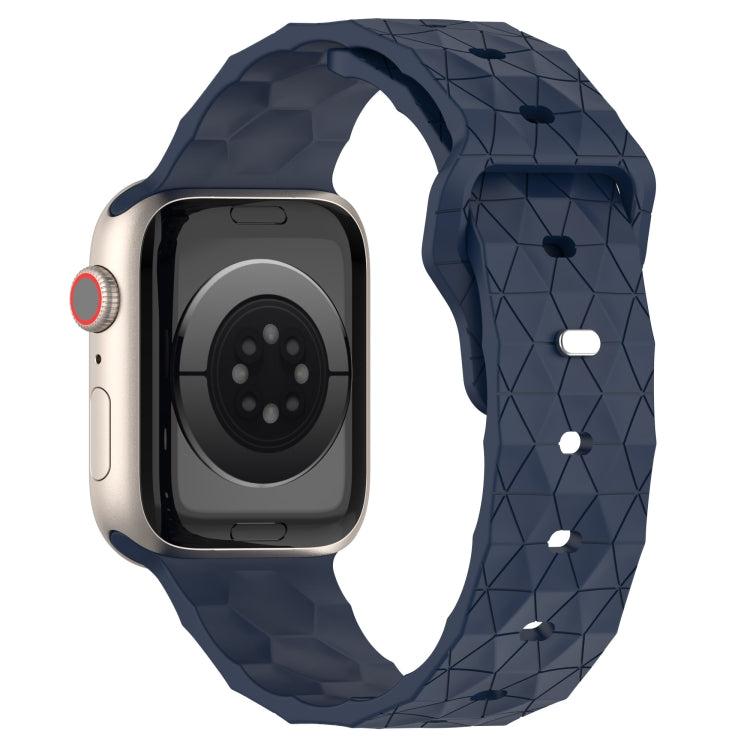 Football Texture Silicone Watch Band For Apple Watch 4 40mm(Midnight Blue) - Watch Bands by PMC Jewellery | Online Shopping South Africa | PMC Jewellery