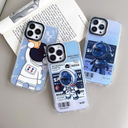 For iPhone XR Astronaut Pattern Shockproof PC Protective Phone Case(White) - More iPhone Cases by PMC Jewellery | Online Shopping South Africa | PMC Jewellery