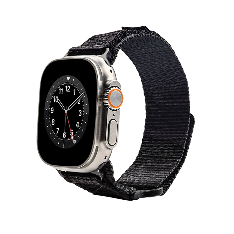 Nylon Two Section Watch Band For Apple Watch 5 40mm(Black) - Watch Bands by PMC Jewellery | Online Shopping South Africa | PMC Jewellery