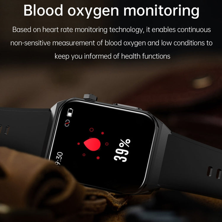 E530 1.91 inch IP68 Waterproof Silicone Band Smart Watch Supports ECG / Non-invasive Blood Sugar(Red) - Smart Watches by PMC Jewellery | Online Shopping South Africa | PMC Jewellery