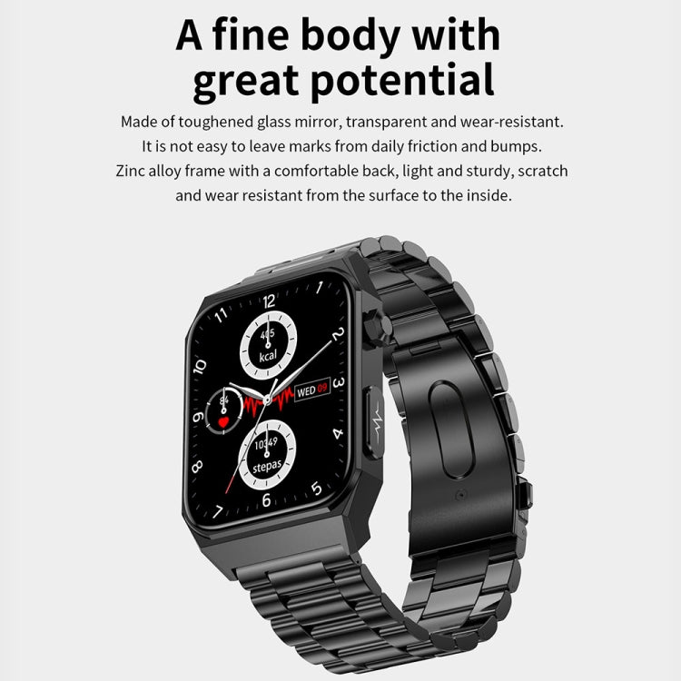 E530 1.91 inch IP68 Waterproof Silicone Band Smart Watch Supports ECG / Non-invasive Blood Sugar(Red) - Smart Watches by PMC Jewellery | Online Shopping South Africa | PMC Jewellery