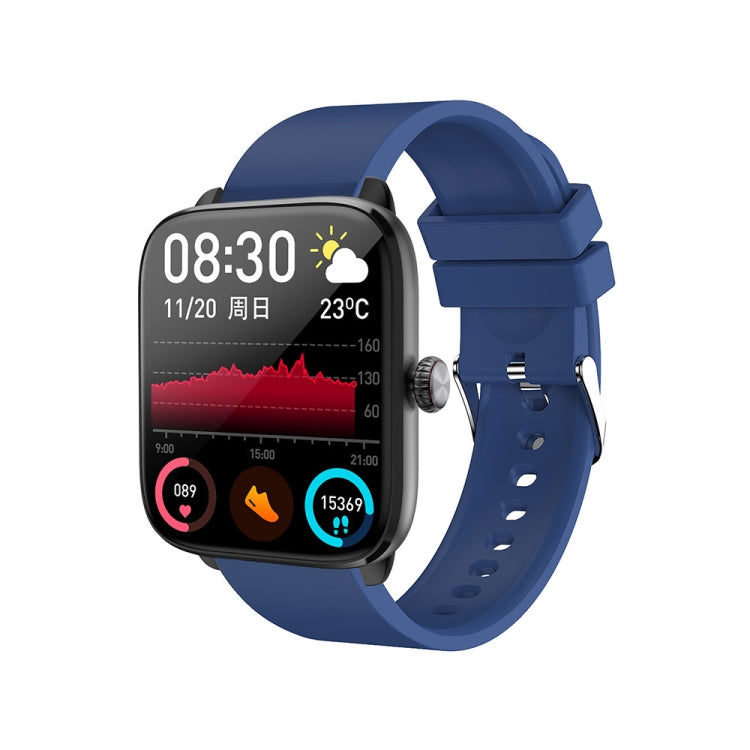 T20 1.96 inch IP67 Waterproof Silicone Band Smart Watch, Supports Dual-mode Bluetooth Call / Heart Rate Monitoring(Blue) - Smart Watches by PMC Jewellery | Online Shopping South Africa | PMC Jewellery