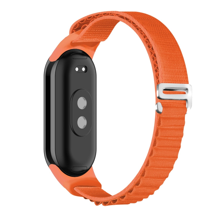 For Xiaomi Mi Band 8 Loop Nylon Watch Band(Orange) - Watch Bands by PMC Jewellery | Online Shopping South Africa | PMC Jewellery