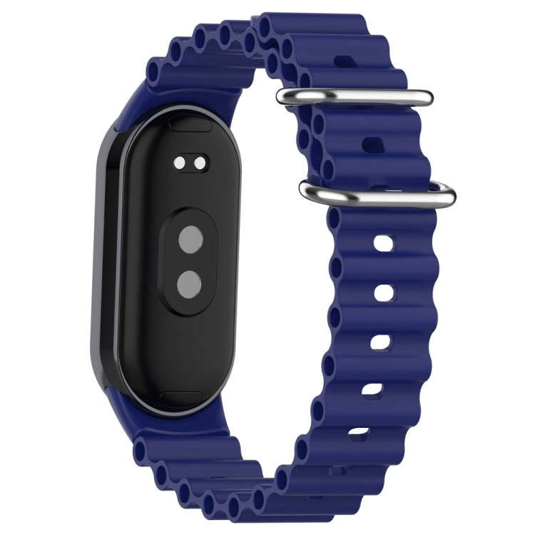 For Xiaomi Mi Band 8 Ocean Silicone Watch Band(Blue) - Watch Bands by PMC Jewellery | Online Shopping South Africa | PMC Jewellery