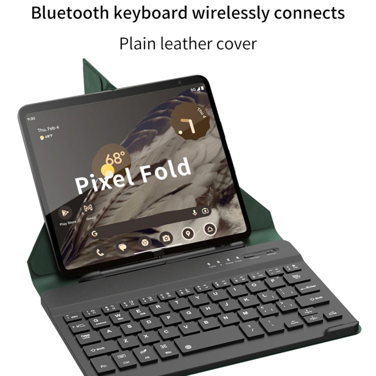 For Google Pixel Fold GKK Magnetic Folding Bluetooth Keyboard Leather Case with Pen + Keyboard + Case(Black) - Others Keyboard by GKK | Online Shopping South Africa | PMC Jewellery