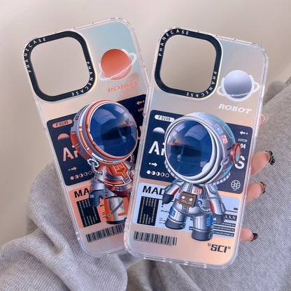 For iPhone 11 Mechanical Astronaut Pattern TPU Phone Case(Orange) - iPhone 11 Cases by PMC Jewellery | Online Shopping South Africa | PMC Jewellery