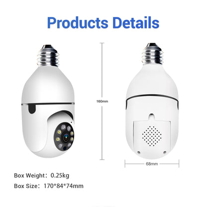 ESCAM PR001 E27 4MP Motion Tracking Smart WiFi Night Vision Dome Camera Supports Alexa Google(White) - Light Bulb Camera by ESCAM | Online Shopping South Africa | PMC Jewellery