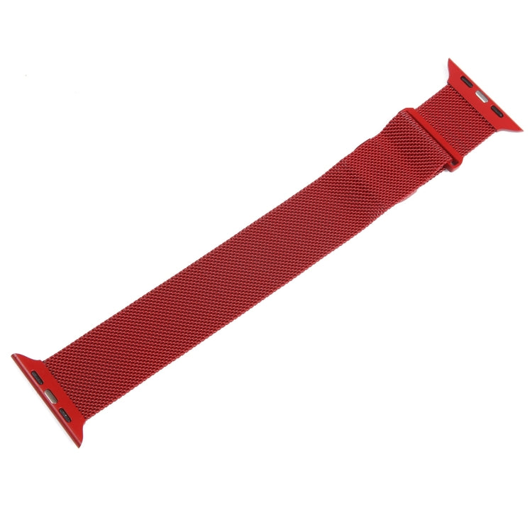 For Apple Watch Ultra 49mm Milanese Metal Magnetic Watch Band(Red) - Watch Bands by PMC Jewellery | Online Shopping South Africa | PMC Jewellery