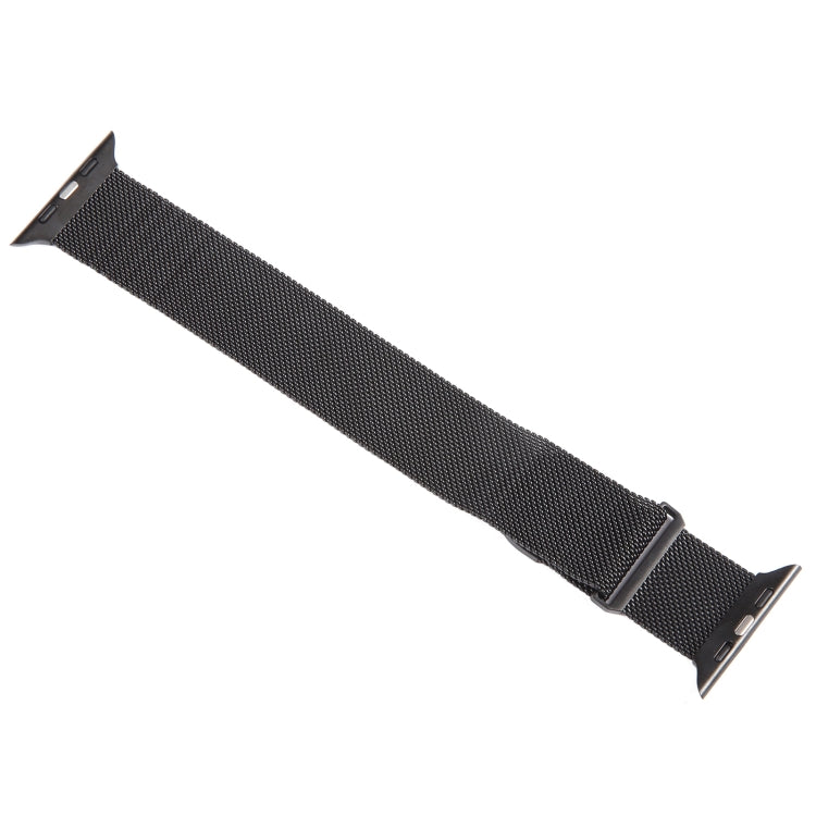 For Apple Watch Ultra 49mm Milanese Metal Magnetic Watch Band(Black) - Watch Bands by PMC Jewellery | Online Shopping South Africa | PMC Jewellery