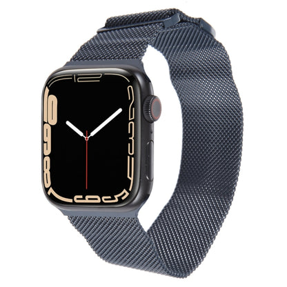 For Apple Watch 8 41mm Milanese Metal Magnetic Watch Band(Midnight Blue) - Watch Bands by PMC Jewellery | Online Shopping South Africa | PMC Jewellery