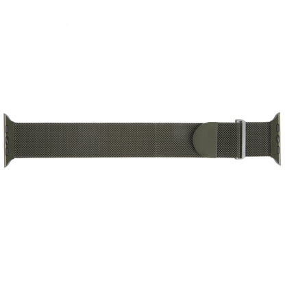 For Apple Watch 8 41mm Milanese Metal Magnetic Watch Band(Army Green) - Watch Bands by PMC Jewellery | Online Shopping South Africa | PMC Jewellery