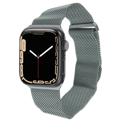 For Apple Watch 8 41mm Milanese Metal Magnetic Watch Band(Pine Green) - Watch Bands by PMC Jewellery | Online Shopping South Africa | PMC Jewellery