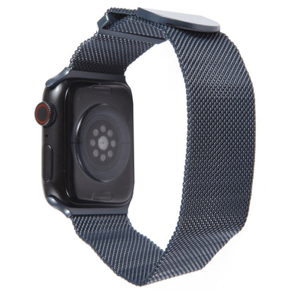 For Apple Watch 8 45mm Milanese Metal Magnetic Watch Band(Midnight Blue) - Watch Bands by PMC Jewellery | Online Shopping South Africa | PMC Jewellery