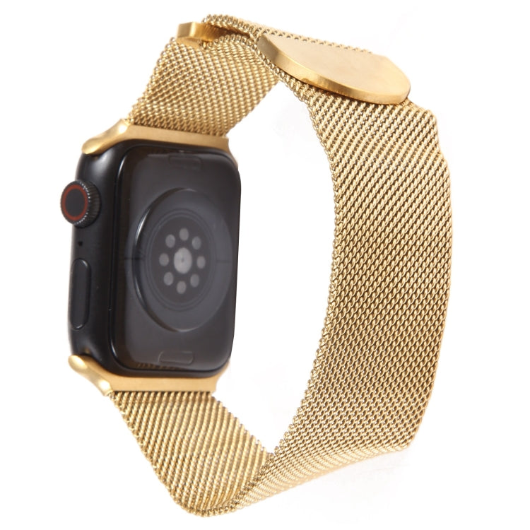 For Apple Watch SE 2022 40mm Milanese Metal Magnetic Watch Band(Gold) - Watch Bands by PMC Jewellery | Online Shopping South Africa | PMC Jewellery