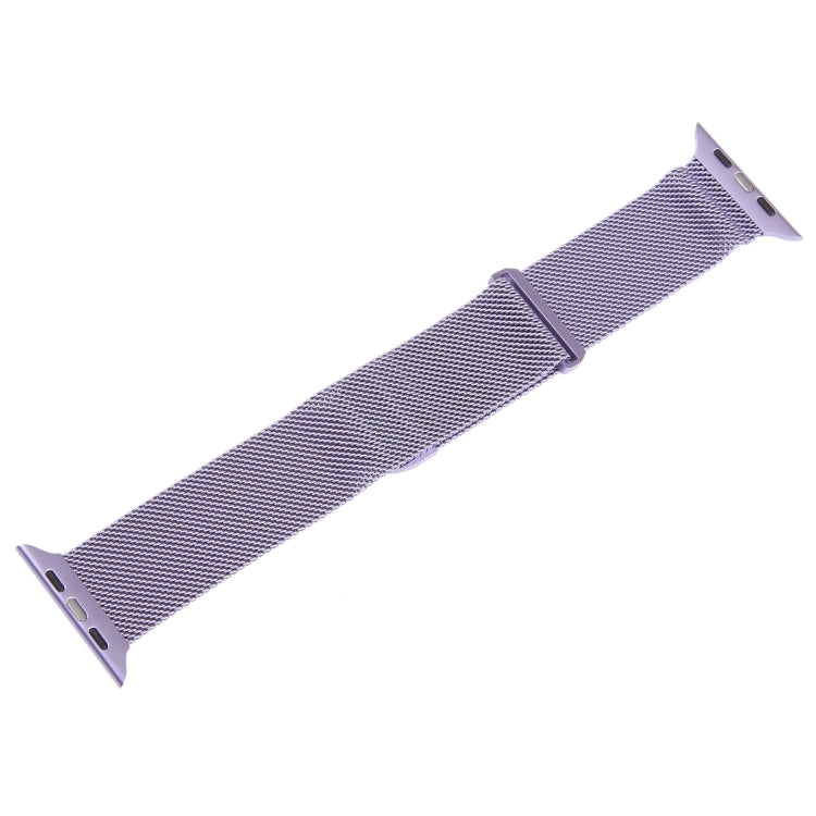 For Apple Watch SE 2022 40mm Milanese Metal Magnetic Watch Band(Lavender Purple) - Watch Bands by PMC Jewellery | Online Shopping South Africa | PMC Jewellery