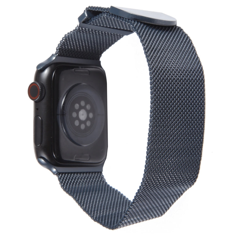 For Apple Watch 7 41mm Milanese Metal Magnetic Watch Band(Midnight Blue) - Watch Bands by PMC Jewellery | Online Shopping South Africa | PMC Jewellery