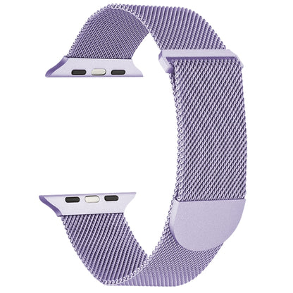 For Apple Watch 7 41mm Milanese Metal Magnetic Watch Band(Lavender Purple) - Watch Bands by PMC Jewellery | Online Shopping South Africa | PMC Jewellery