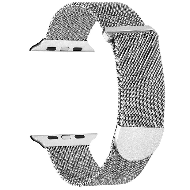 For Apple Watch 7 45mm Milanese Metal Magnetic Watch Band(Silver) - Watch Bands by PMC Jewellery | Online Shopping South Africa | PMC Jewellery