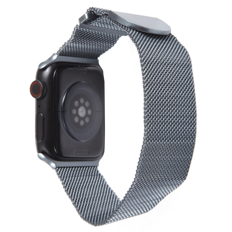 For Apple Watch 7 45mm Milanese Metal Magnetic Watch Band(Space Grey) - Watch Bands by PMC Jewellery | Online Shopping South Africa | PMC Jewellery