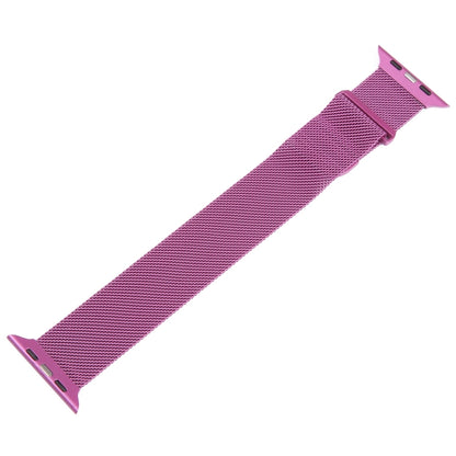 For Apple Watch 7 45mm Milanese Metal Magnetic Watch Band(Purple) - Watch Bands by PMC Jewellery | Online Shopping South Africa | PMC Jewellery