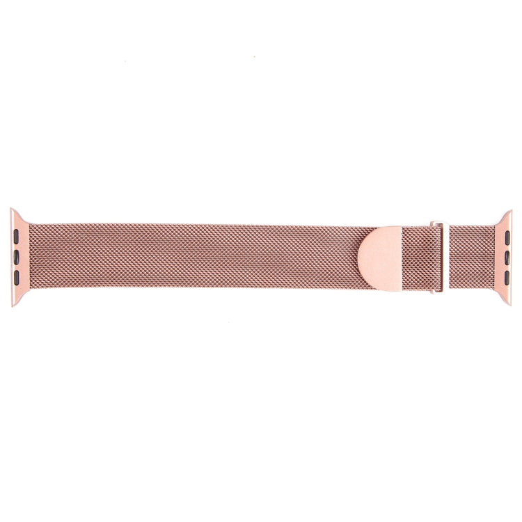 For Apple Watch SE 40mm Milanese Metal Magnetic Watch Band(Pink) - Watch Bands by PMC Jewellery | Online Shopping South Africa | PMC Jewellery