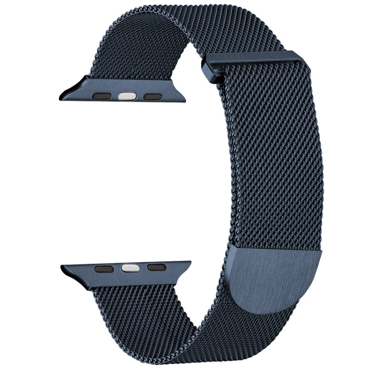 For Apple Watch SE 44mm Milanese Metal Magnetic Watch Band(Midnight Blue) - Watch Bands by PMC Jewellery | Online Shopping South Africa | PMC Jewellery