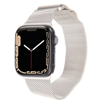 For Apple Watch 6 44mm Milanese Metal Magnetic Watch Band(Starlight) - Watch Bands by PMC Jewellery | Online Shopping South Africa | PMC Jewellery