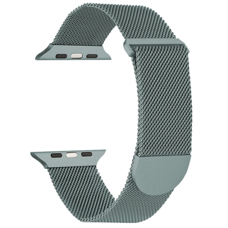 For Apple Watch 5 40mm Milanese Metal Magnetic Watch Band(Pine Green) - Watch Bands by PMC Jewellery | Online Shopping South Africa | PMC Jewellery