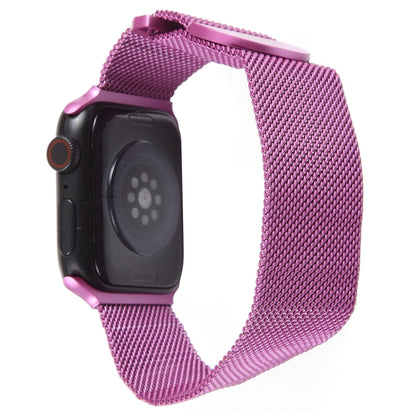 For Apple Watch 4 40mm Milanese Metal Magnetic Watch Band(Purple) - Watch Bands by PMC Jewellery | Online Shopping South Africa | PMC Jewellery