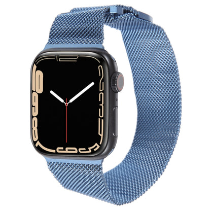 For Apple Watch 4 40mm Milanese Metal Magnetic Watch Band(Blue) - Watch Bands by PMC Jewellery | Online Shopping South Africa | PMC Jewellery