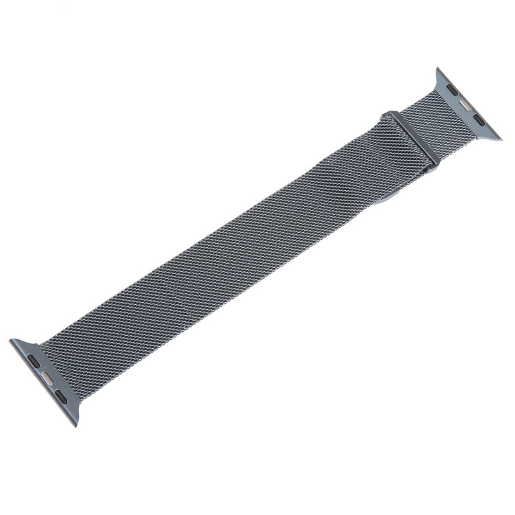 For Apple Watch 3 42mm Milanese Metal Magnetic Watch Band(Space Grey) - Watch Bands by PMC Jewellery | Online Shopping South Africa | PMC Jewellery