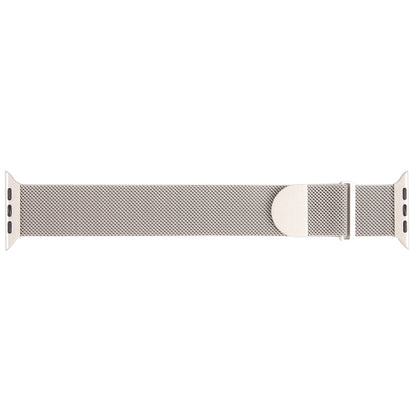 For Apple Watch 2 38mm Milanese Metal Magnetic Watch Band(Starlight) - Watch Bands by PMC Jewellery | Online Shopping South Africa | PMC Jewellery