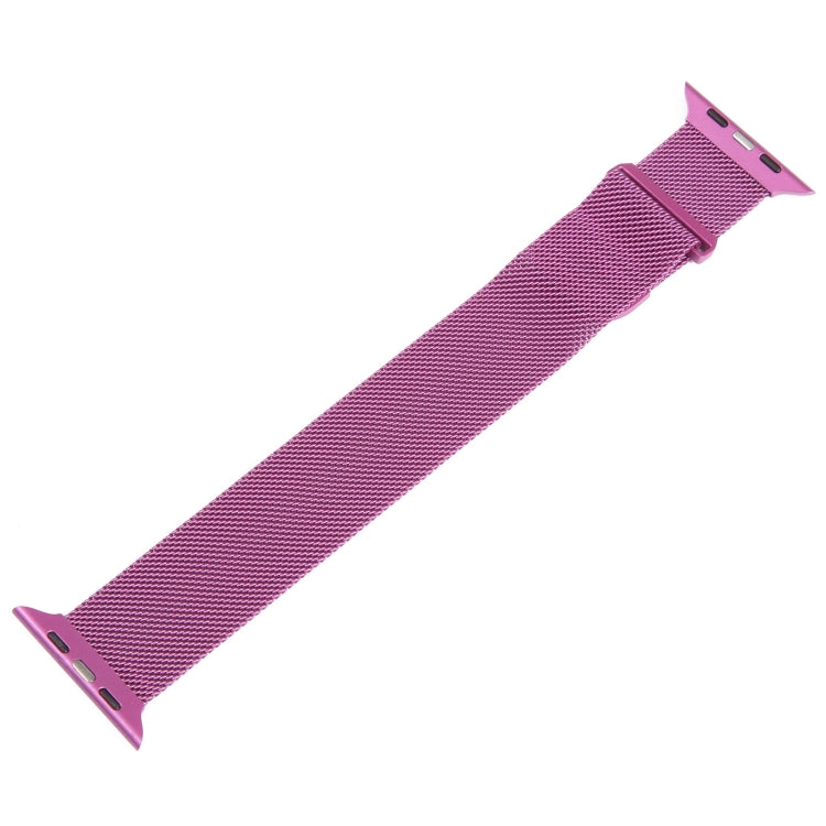 For Apple Watch 2 42mm Milanese Metal Magnetic Watch Band(Purple) - Watch Bands by PMC Jewellery | Online Shopping South Africa | PMC Jewellery