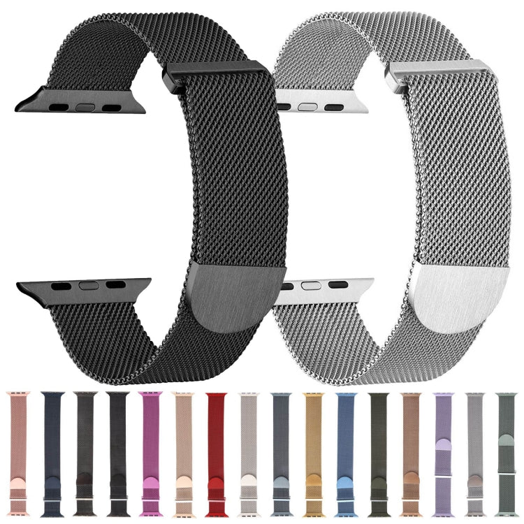 For Apple Watch SE 2022 40mm Milanese Metal Magnetic Watch Band(Space Grey) - Watch Bands by PMC Jewellery | Online Shopping South Africa | PMC Jewellery