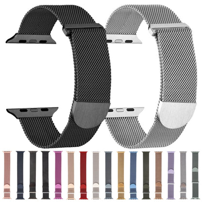 For Apple Watch 3 38mm Milanese Metal Magnetic Watch Band(Space Grey) - Watch Bands by PMC Jewellery | Online Shopping South Africa | PMC Jewellery